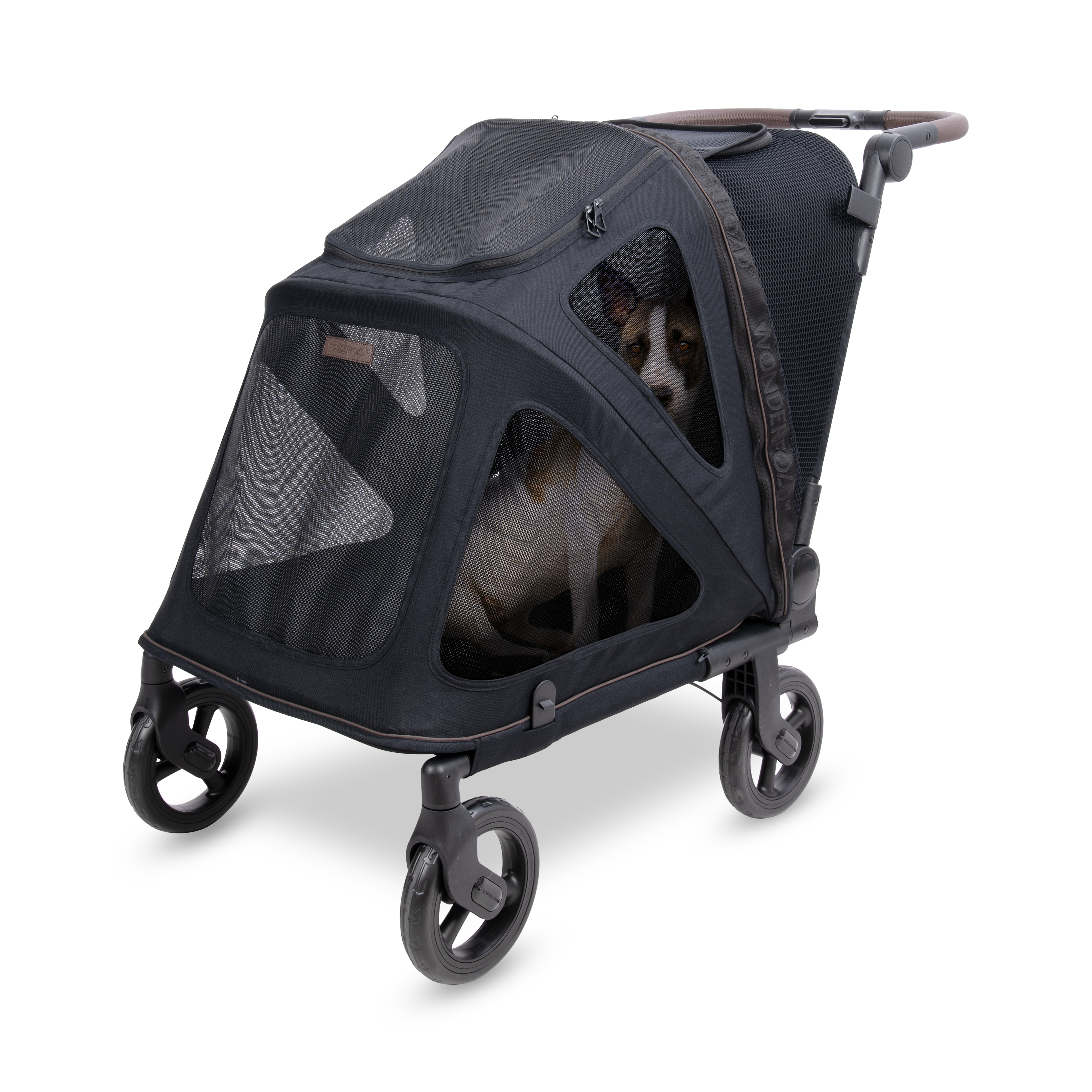 Hudson FLATFOLD™ Pet Stroller for Medium & Large Dogs | WonderFold