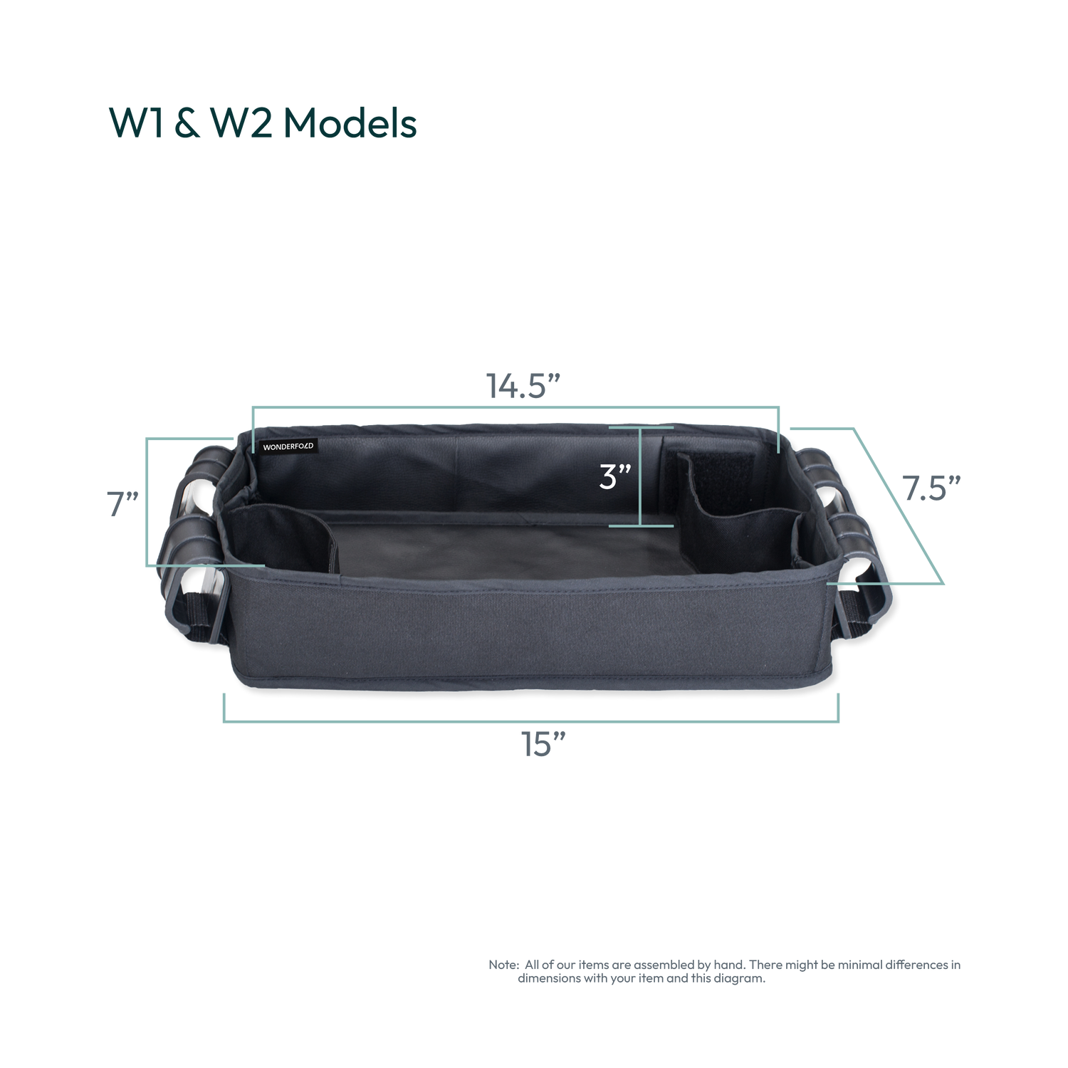 Snack tray dimensions