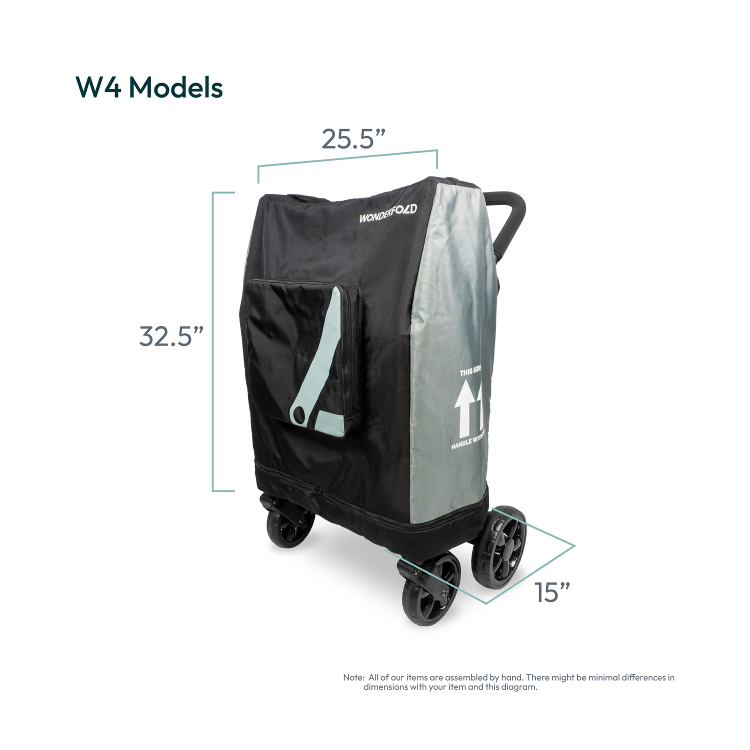 W4 Stroller wagon dust cover dimensions