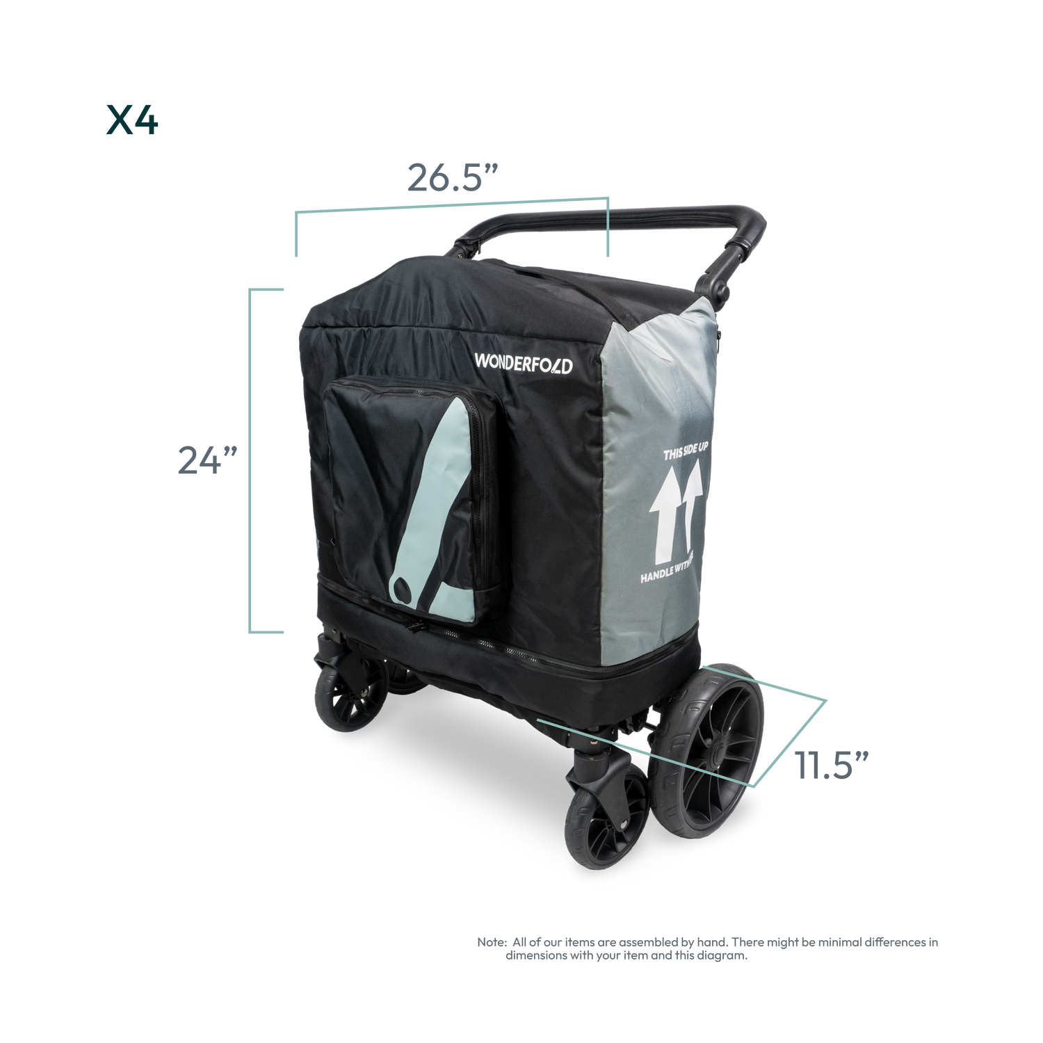 x4 dust cover dimensions