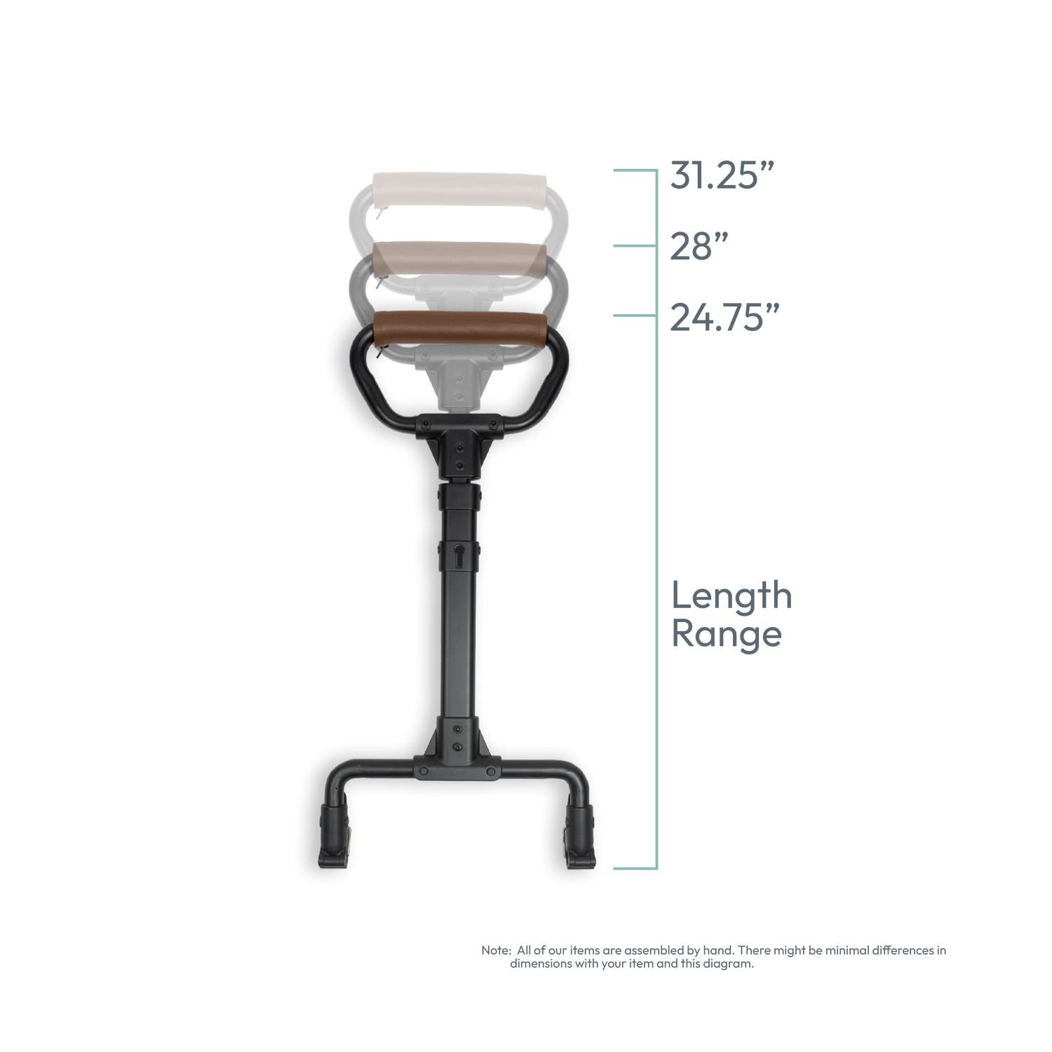 Pull handle dimensions length angle