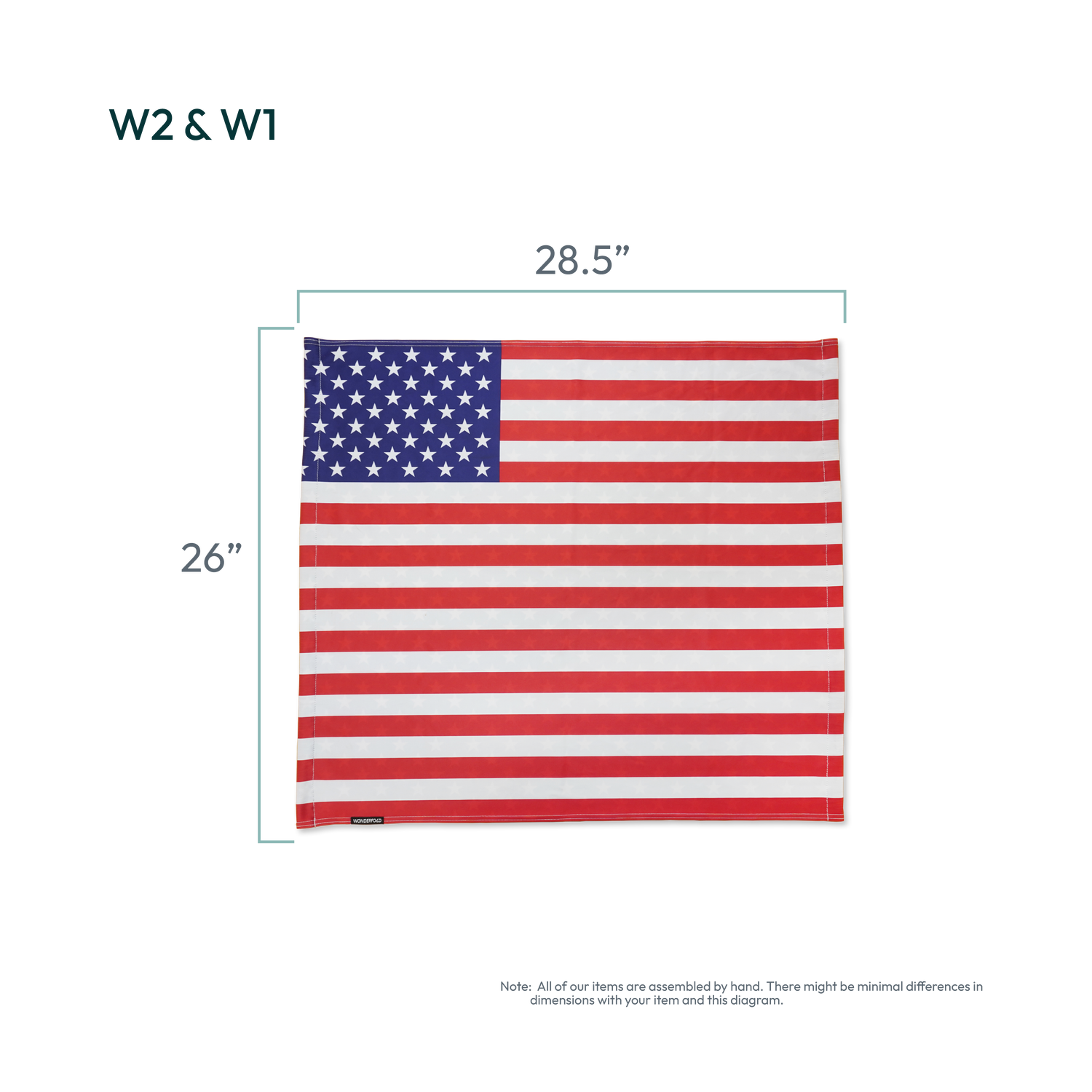 Flap canopy dimensions flatlay