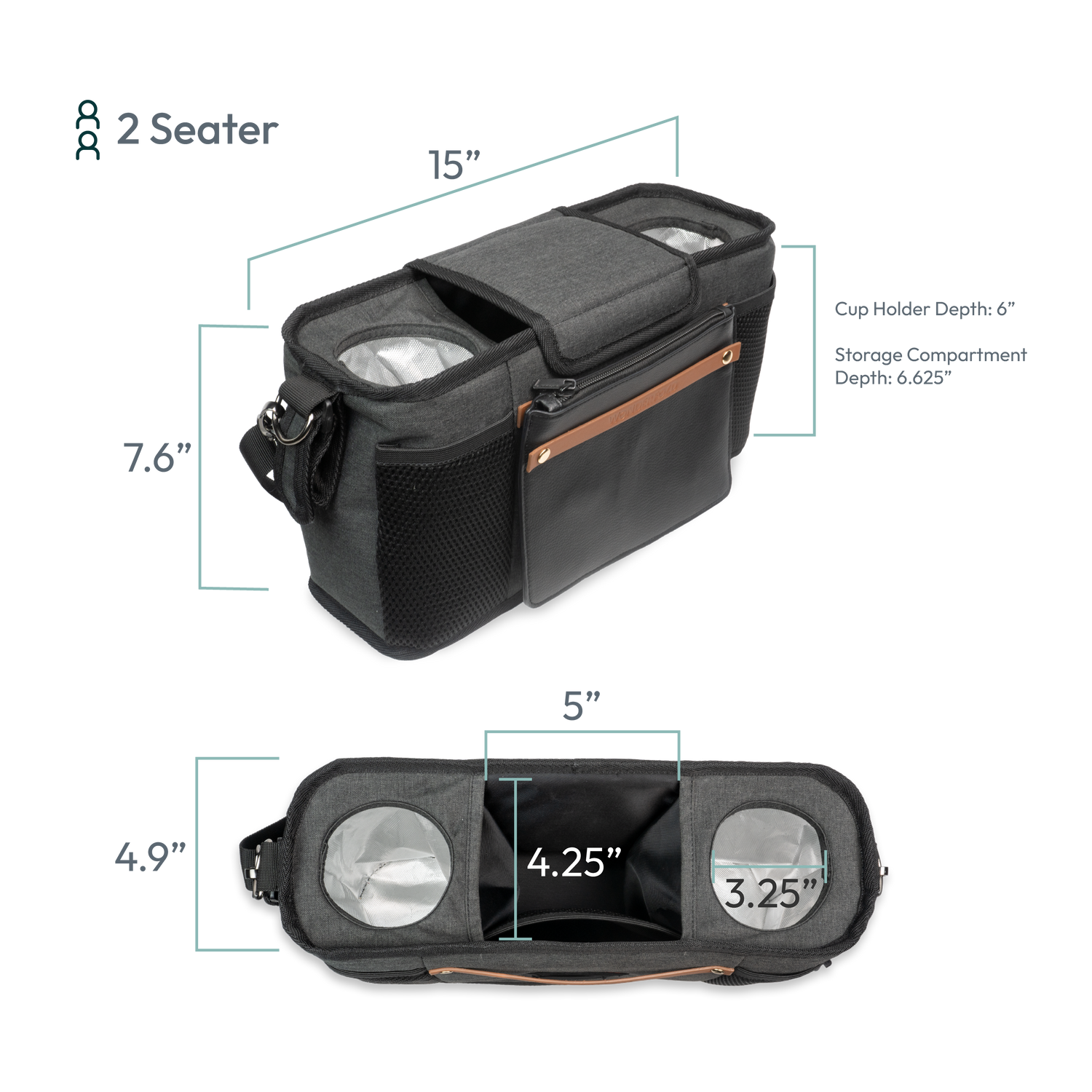 2 seater parent console dimensions