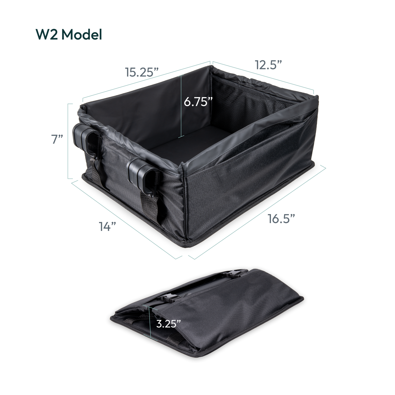 shopping basket dimensions open and collapsed