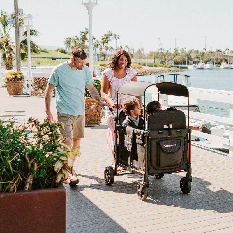 w4 elite stroller wagon W4 Elite Quad Stroller Wagon (4 Seater) l WonderFold