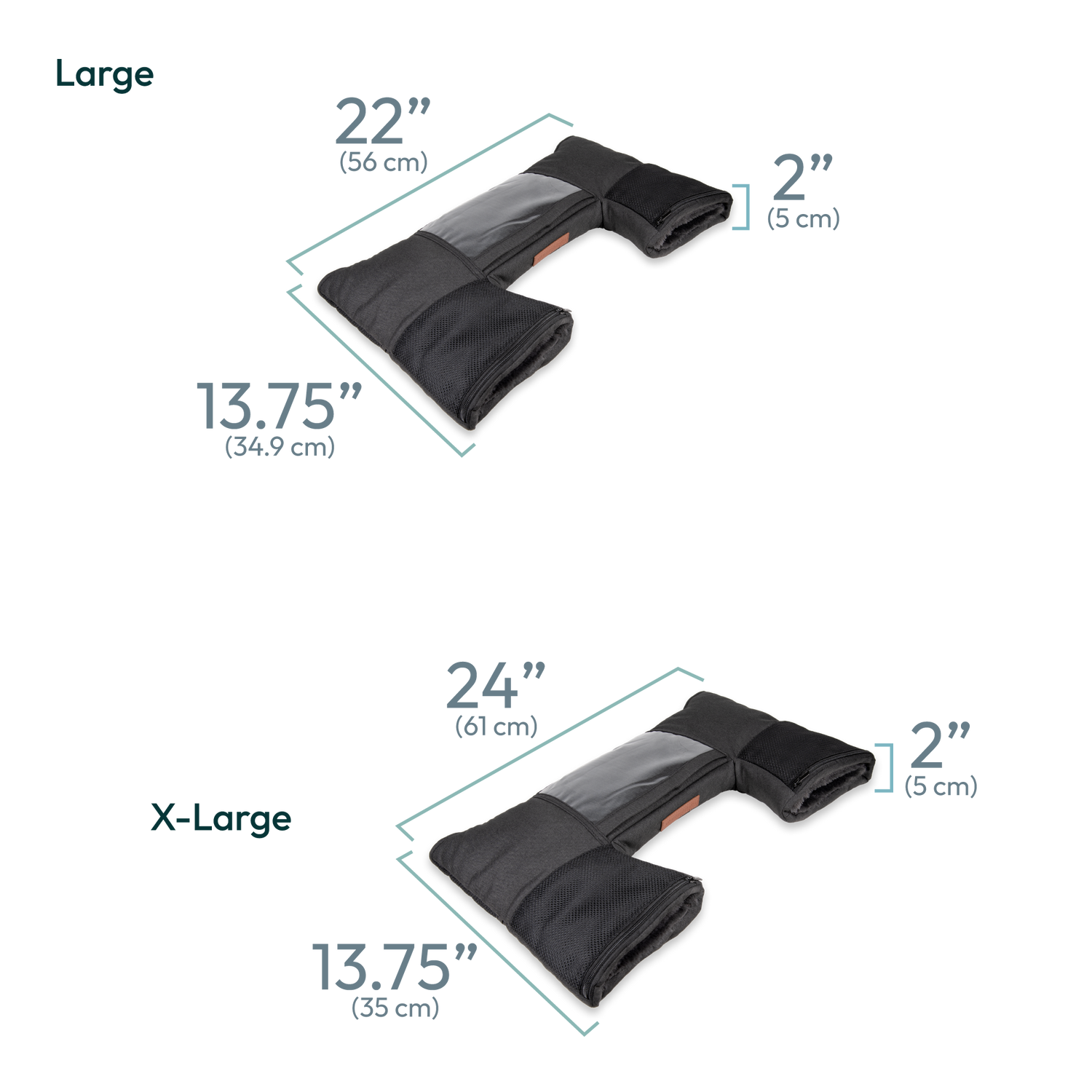 Stroller wagon mittens full dimensions