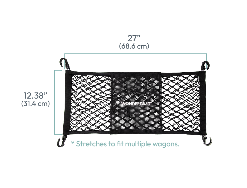 Stroller wagon cargo net dimensions