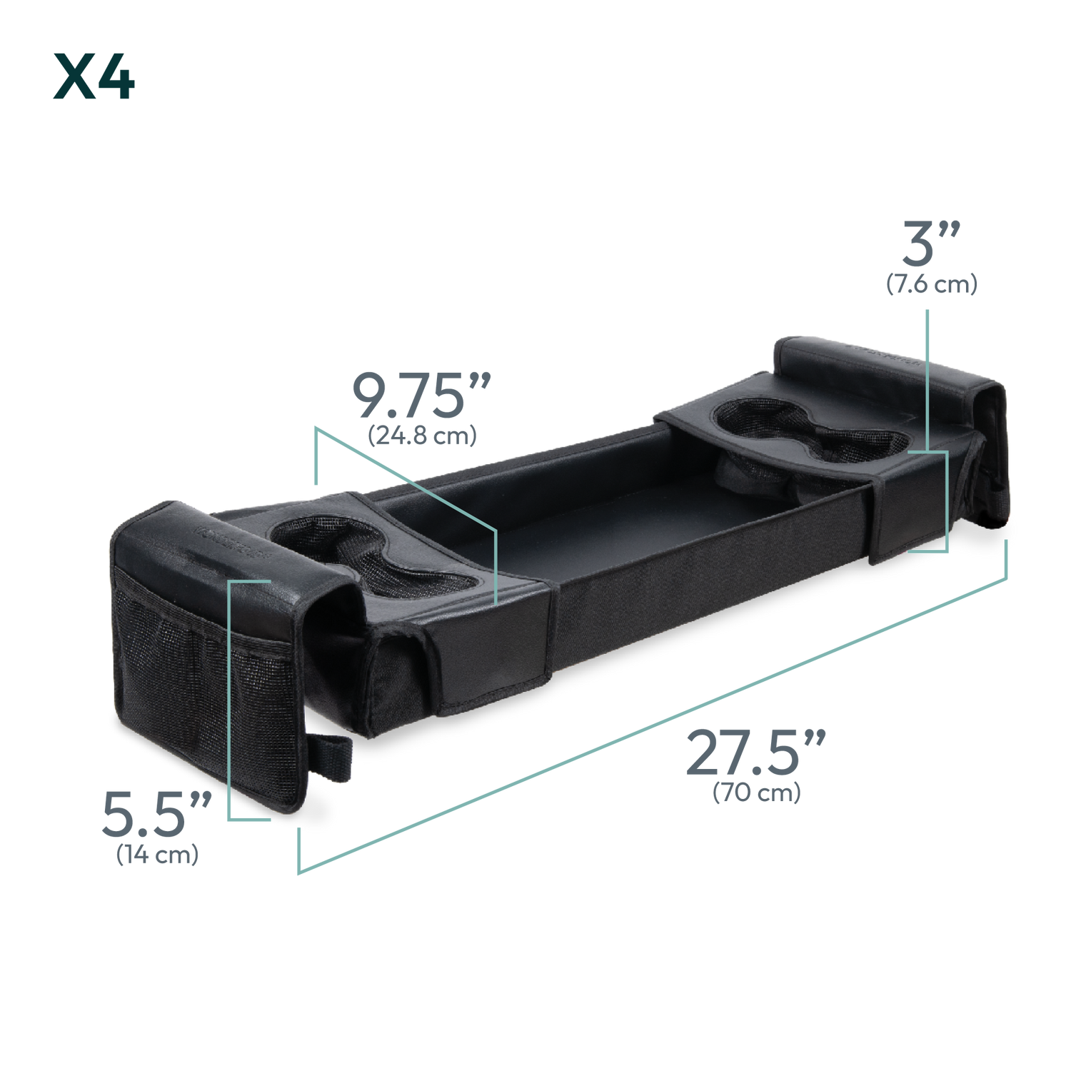 Snack Tray X Series Dimensions