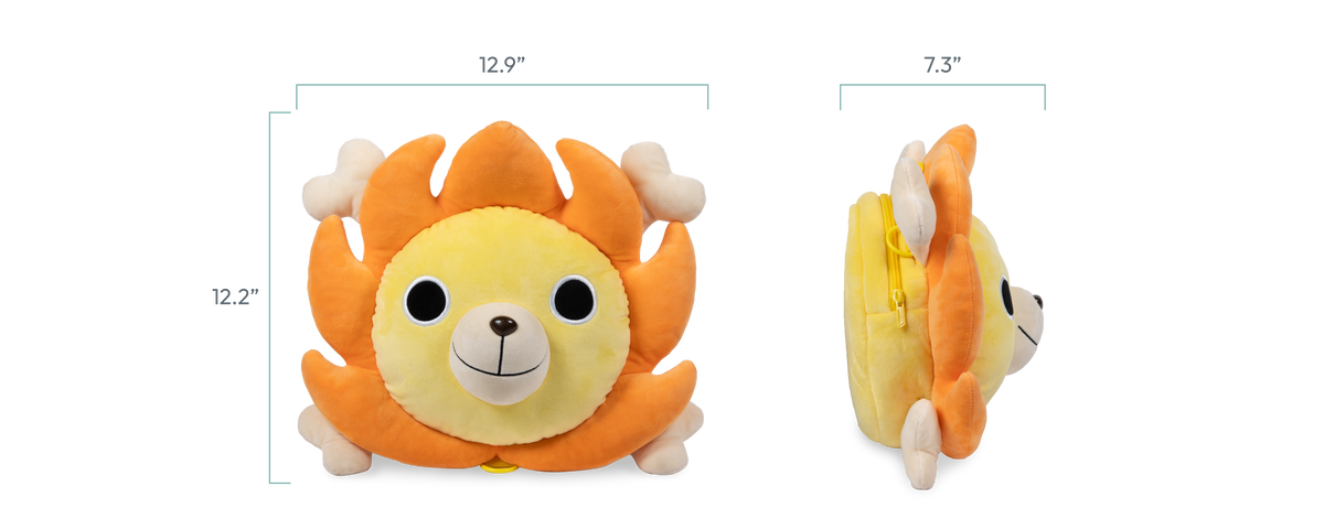 wonderfold one piece sunny backpack dimensions front and side