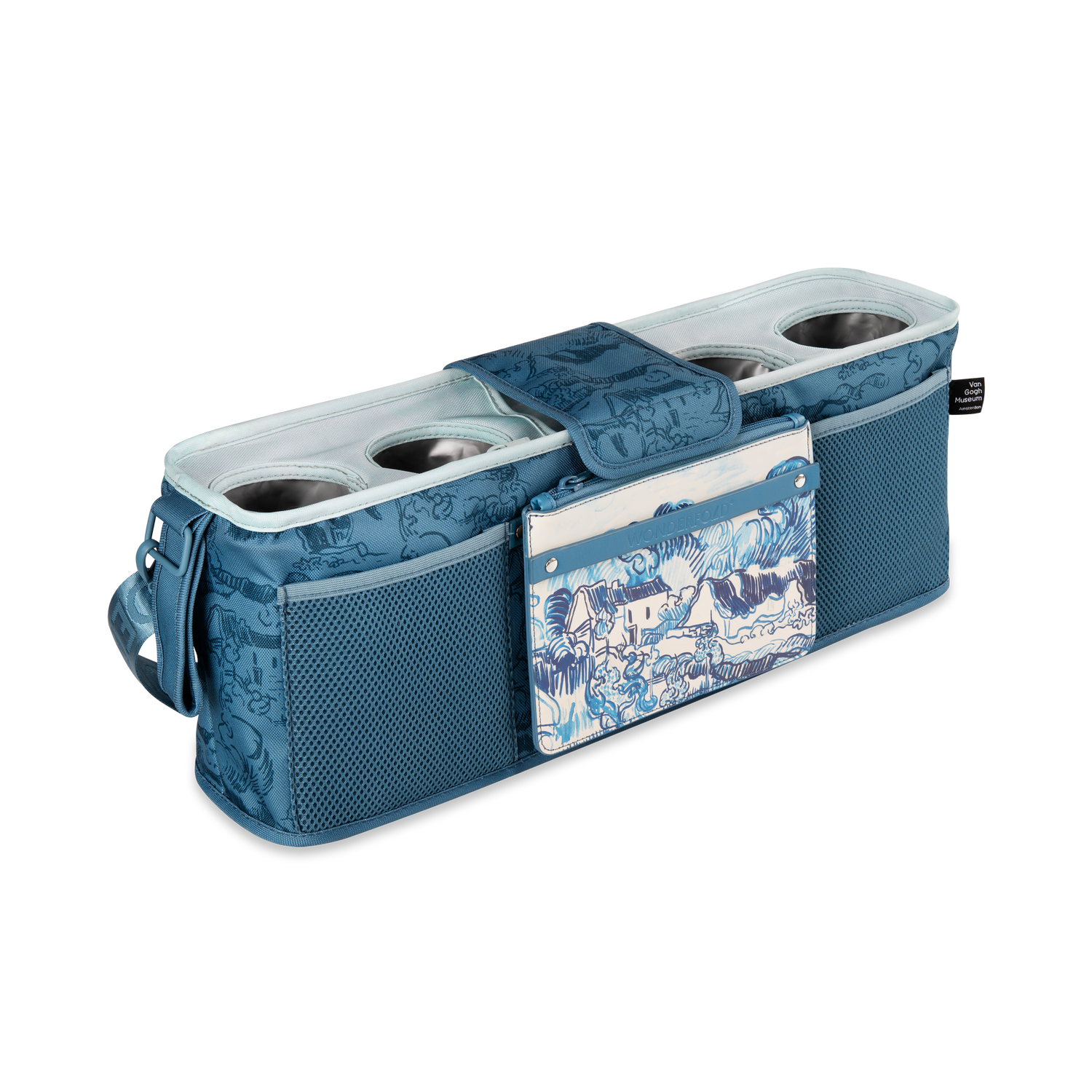 4 Cup Holders / Van Gogh Landscape with Houses