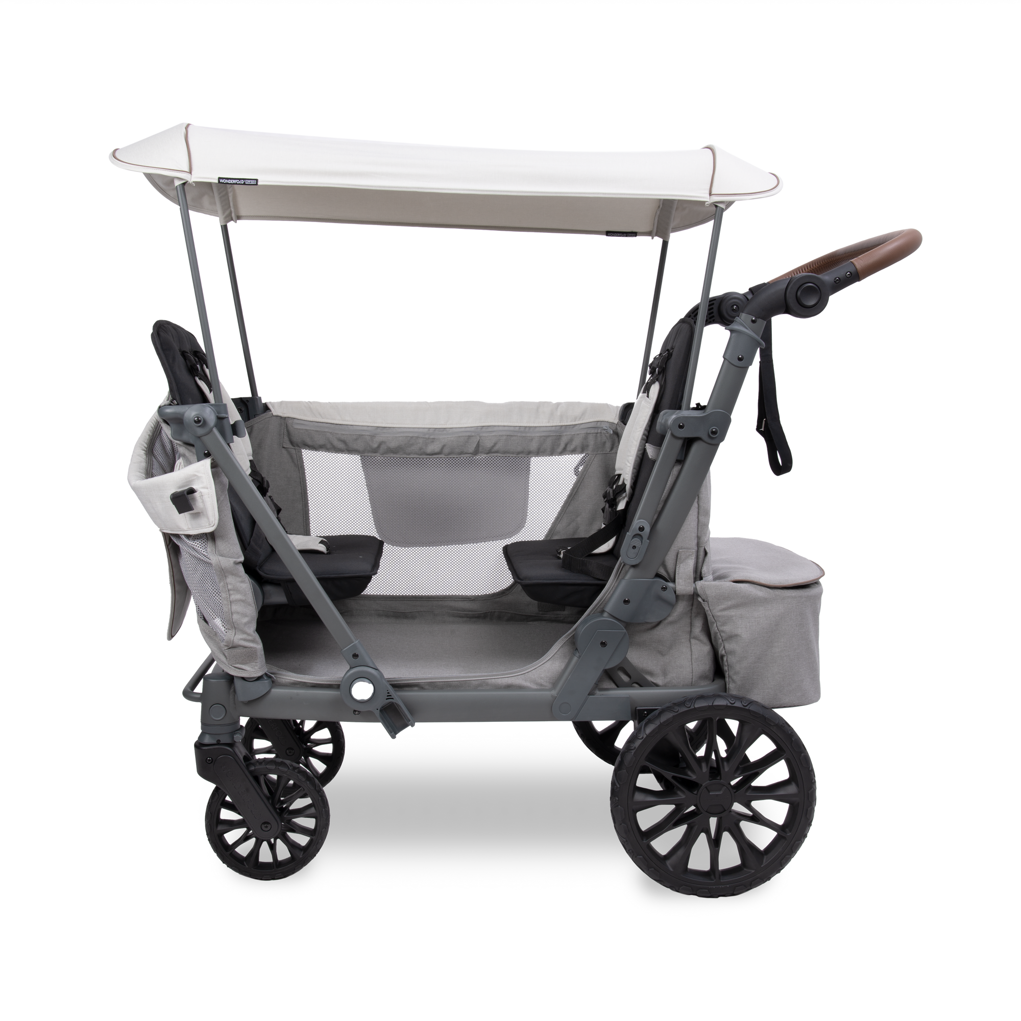 L2 gray stroller wagon side open door