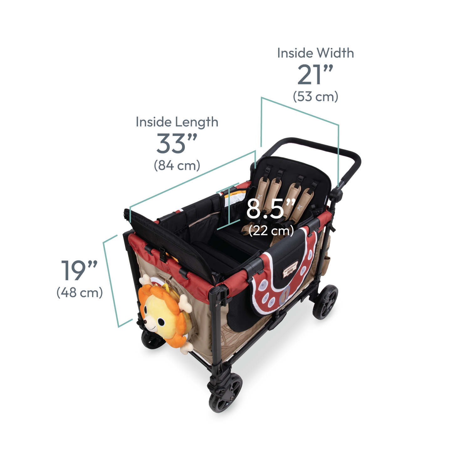 wonderfold wagon push/pull quad stroller wagon ONE PIECE W4 Elite Pro Quad Stroller Wagon