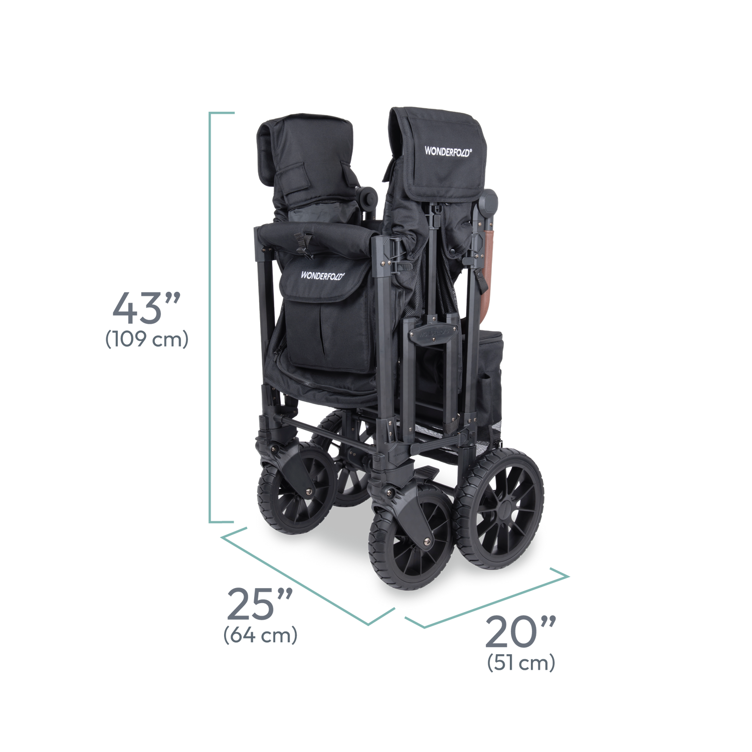 W2 Luxe All-Terrain Kids 2 Seater WonderFold Stroller Wagon W2 Luxe All-Terrain Kids 2 Seater WonderFold Stroller Wagon