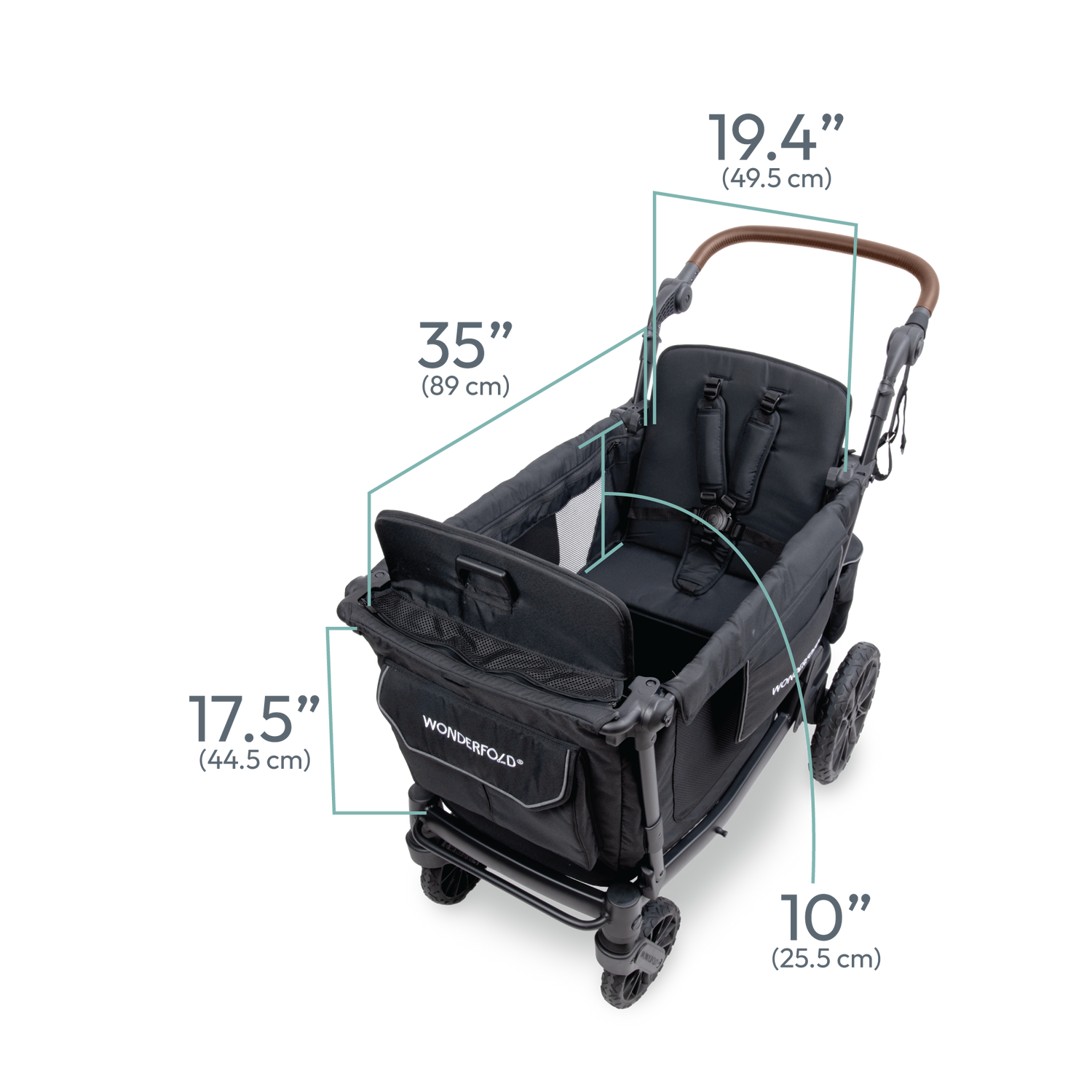 double wide stroller dimensions L2 Double Stroller Wagon (2 Seater)