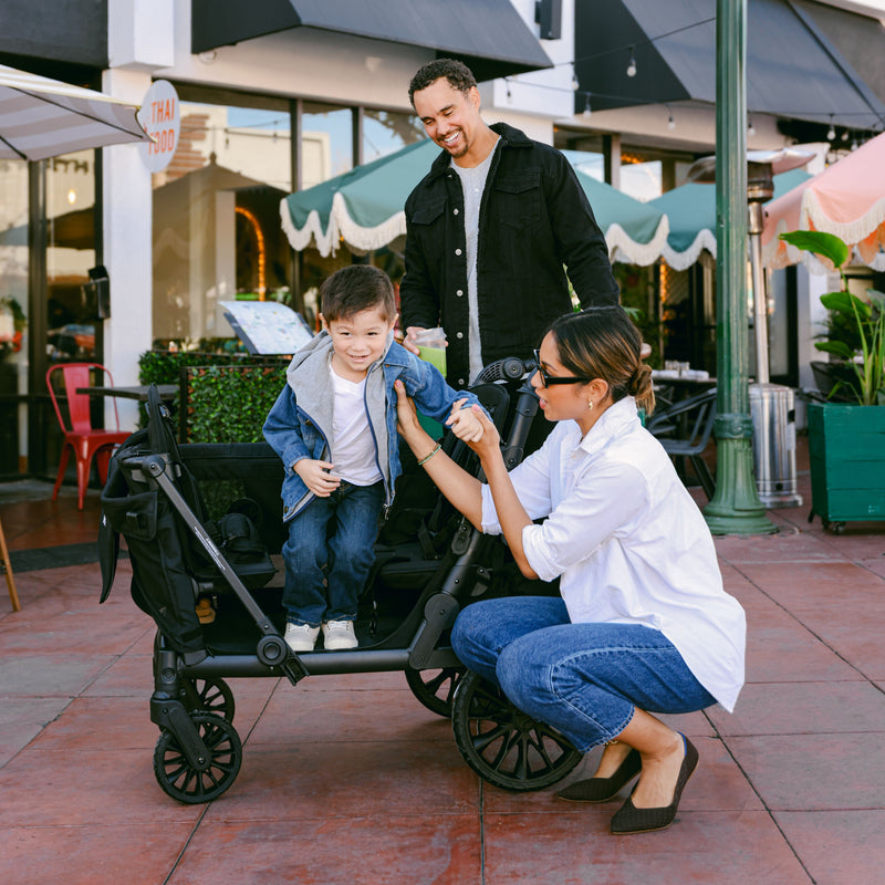 4 person wagon stroller WonderFold L4 Quad (4 Seater) Stroller Wagon