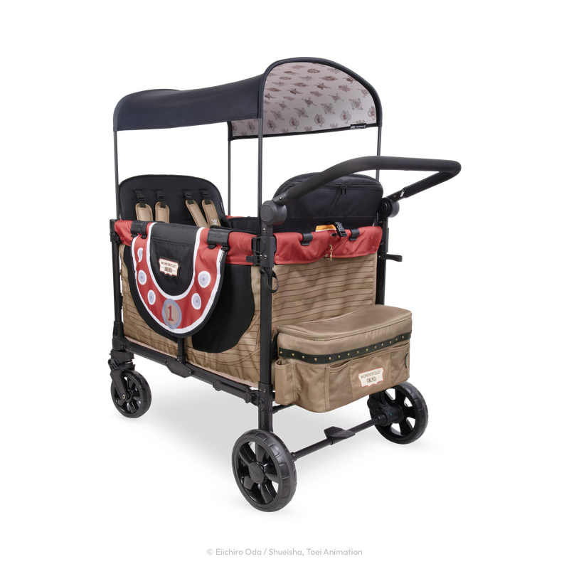 covered wagon stroller WonderFold ONE PIECE Thousand Sunny Elite 4-Seater Stoller Wagon