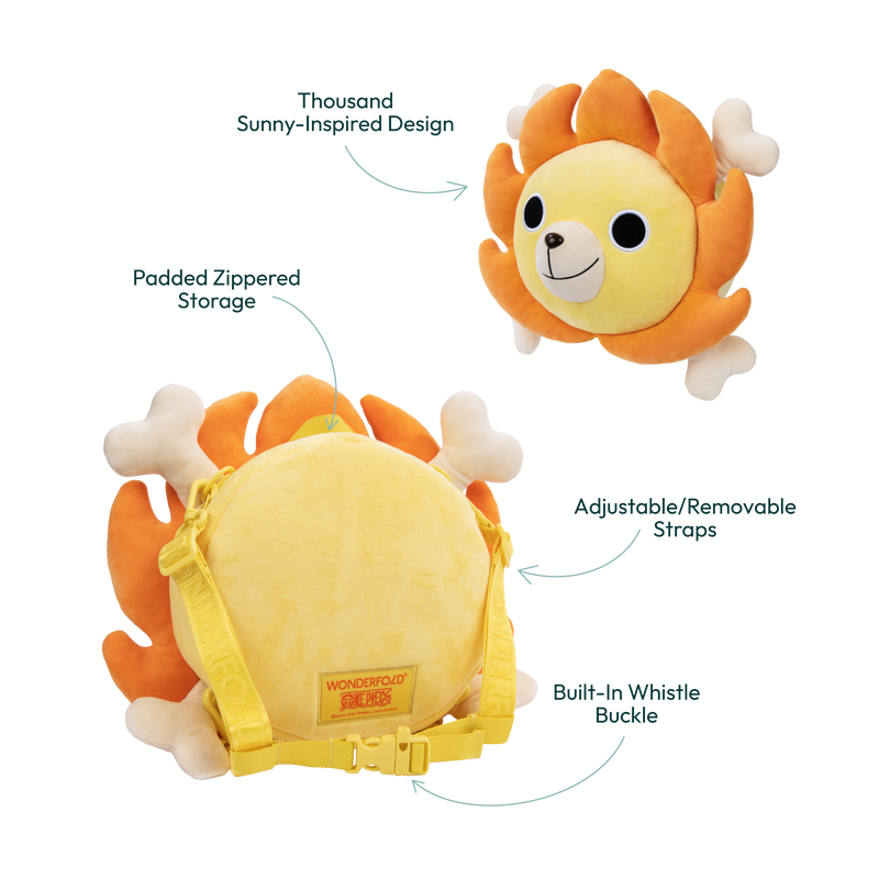 wonderfold one piece sunny backpack feature callouts