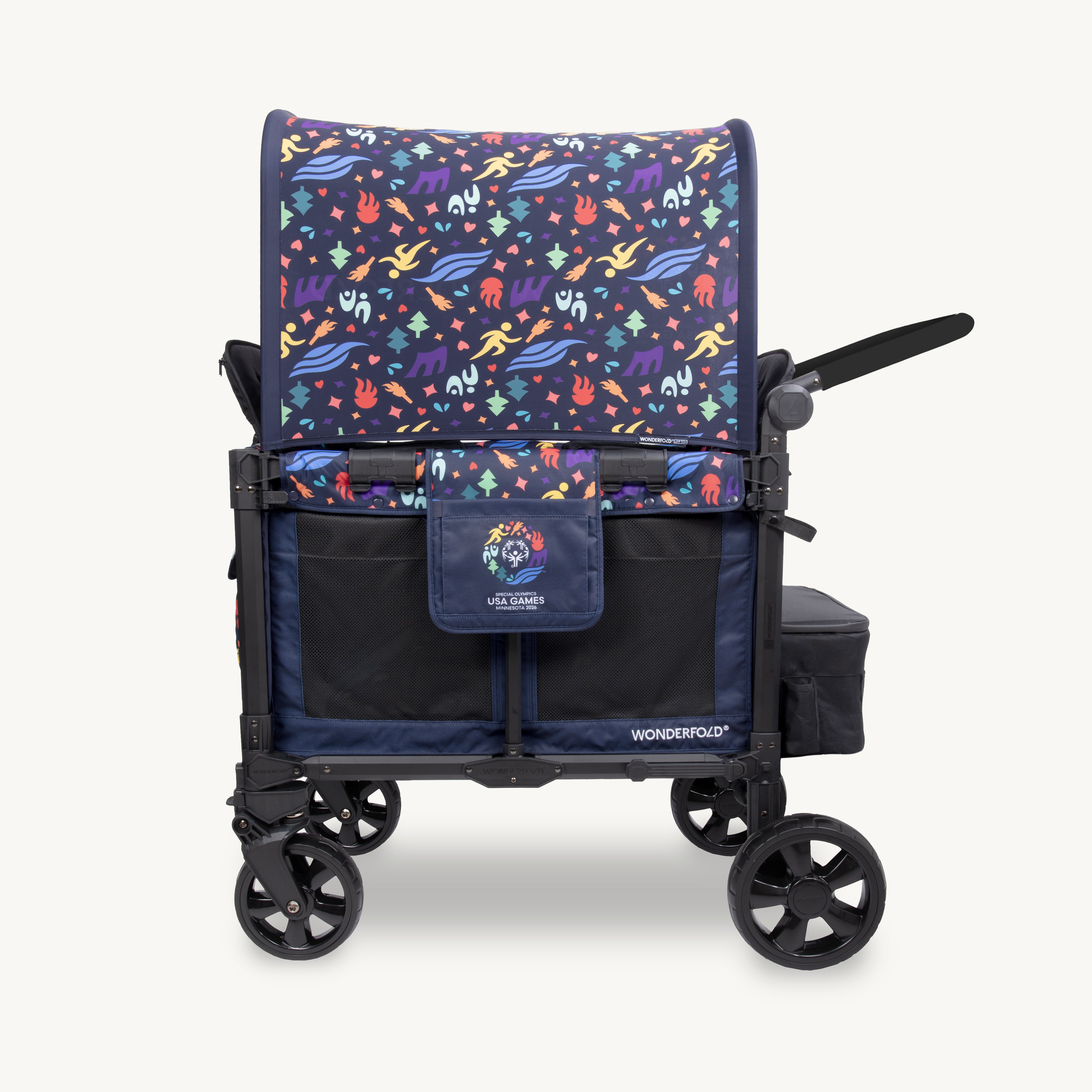 2026 Special Olympics Elite Pro 2-Seater Stroller Wagon – WONDERFOLD