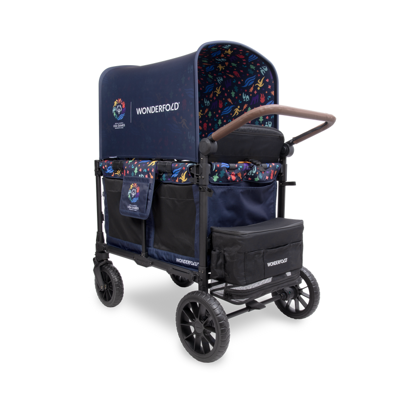 wagon stroller for special needs child 2026 Special Olympics x WonderFold Luxe Pro 4-Seater Stroller Wagon