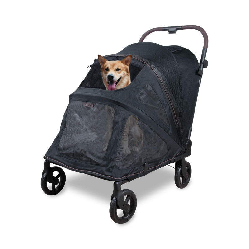 dog walker stroller Hudson FLATFOLD™ Pet Stroller for Medium & Large Dogs