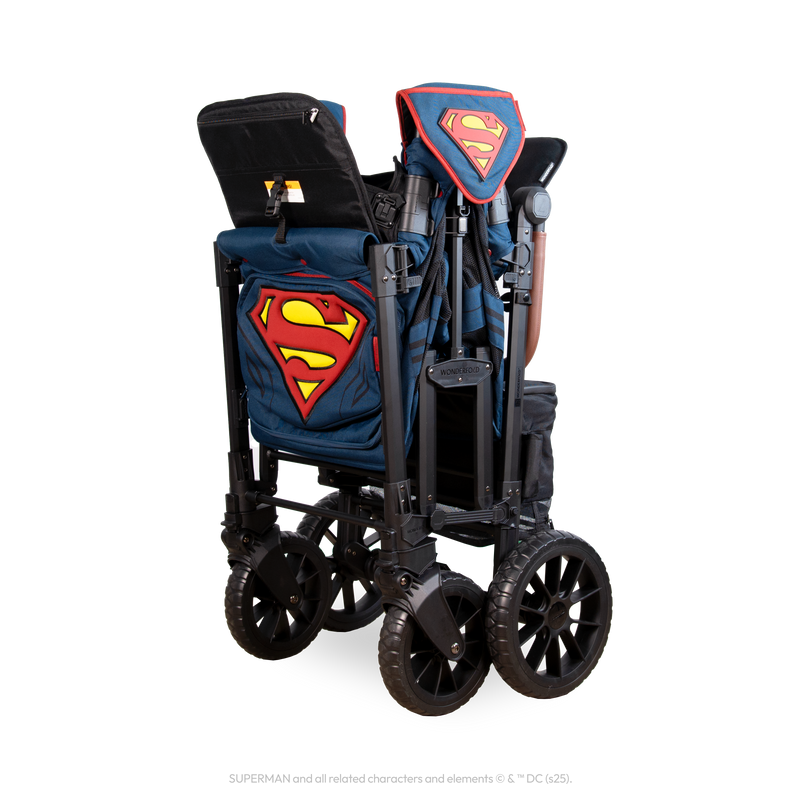 Superman Luxe Pro Stroller Wagon (2 Seater)