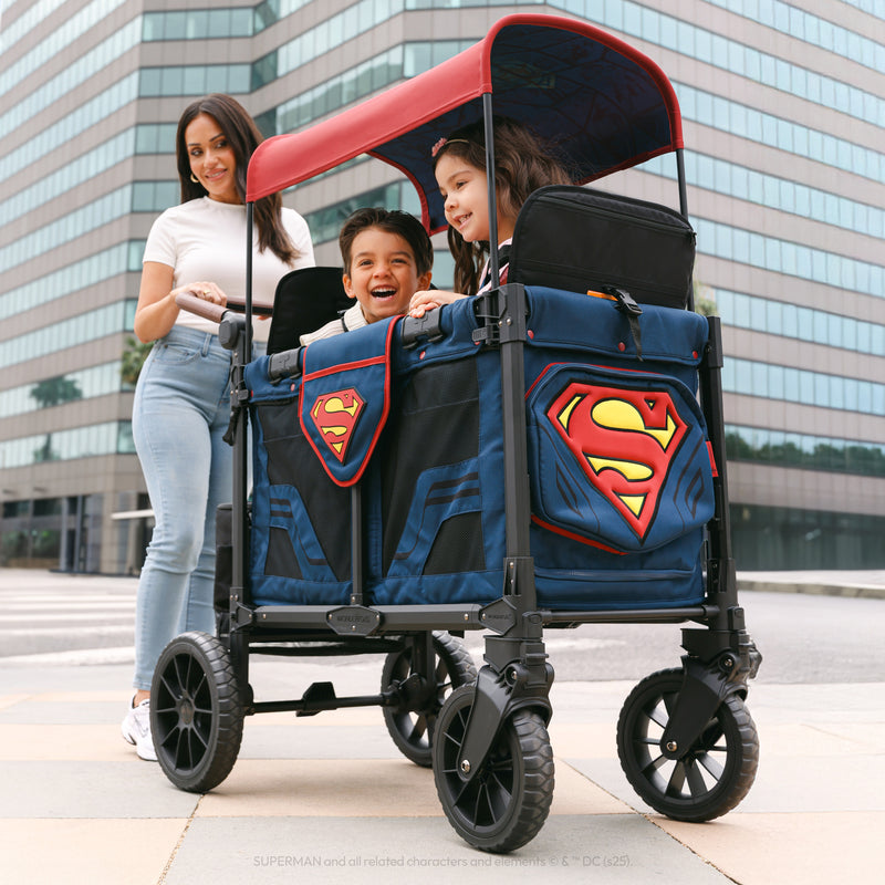 Superman Luxe Pro Stroller Wagon (2 Seater)