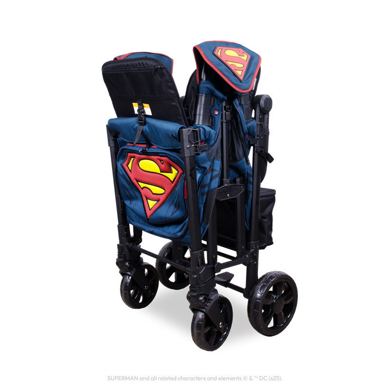 wonderfold w2 elite stroller wagon Superman Elite Pro Double Stroller Wagon (2 Seater)