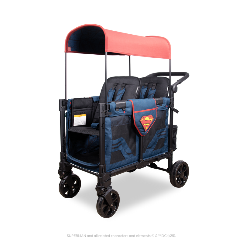 wonderfold w2 elite double stroller wagon Superman Elite Pro Double Stroller Wagon (2 Seater)