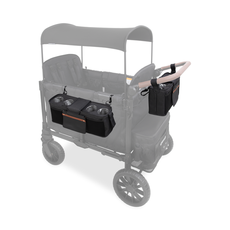 wonderfold w4 luxe stroller wagon with parent console Parent Console with Cup Holders Accessory for Stroller Wagons – WONDERFOLD
