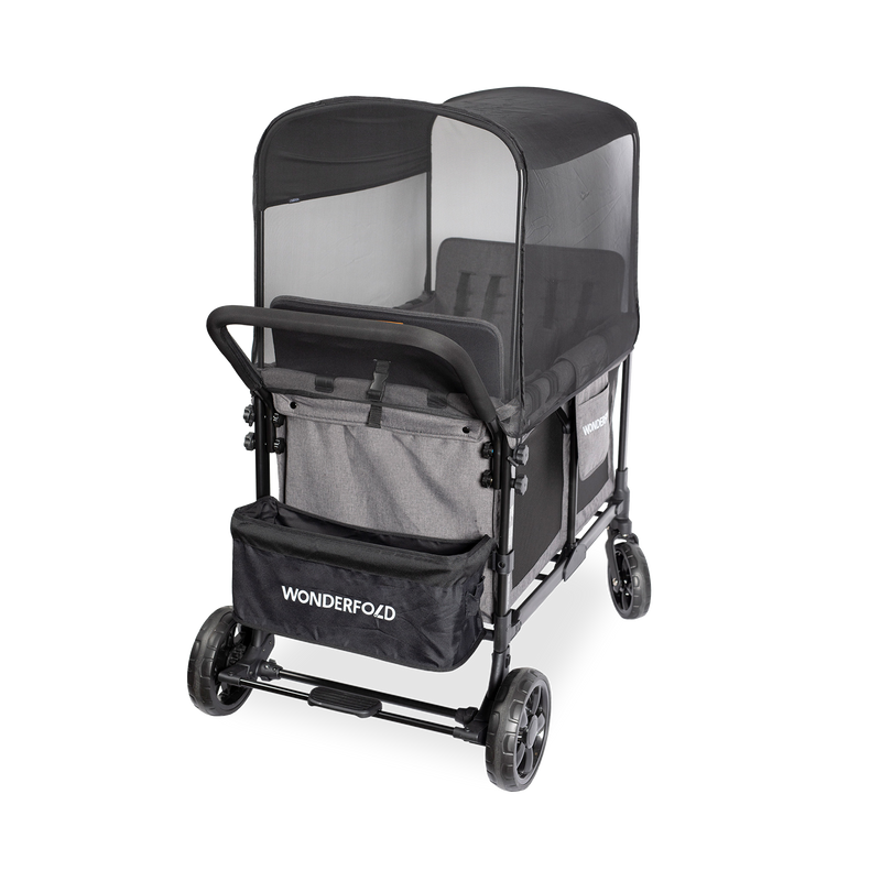 mosquito net for double stroller Mosquito Net Accessory for W Series Stroller Wagons l WonderFold – WONDERFOLD
