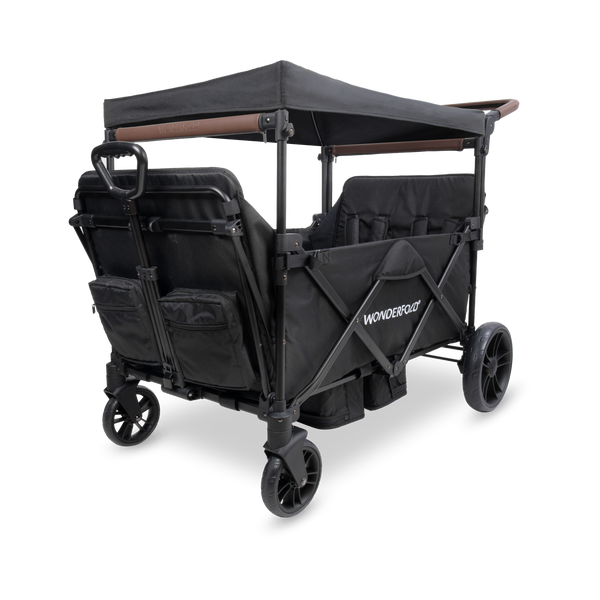 wonderfold x4 pull and push quad stroller wagon WonderFold X4R Rev Stroller Wagon,Black