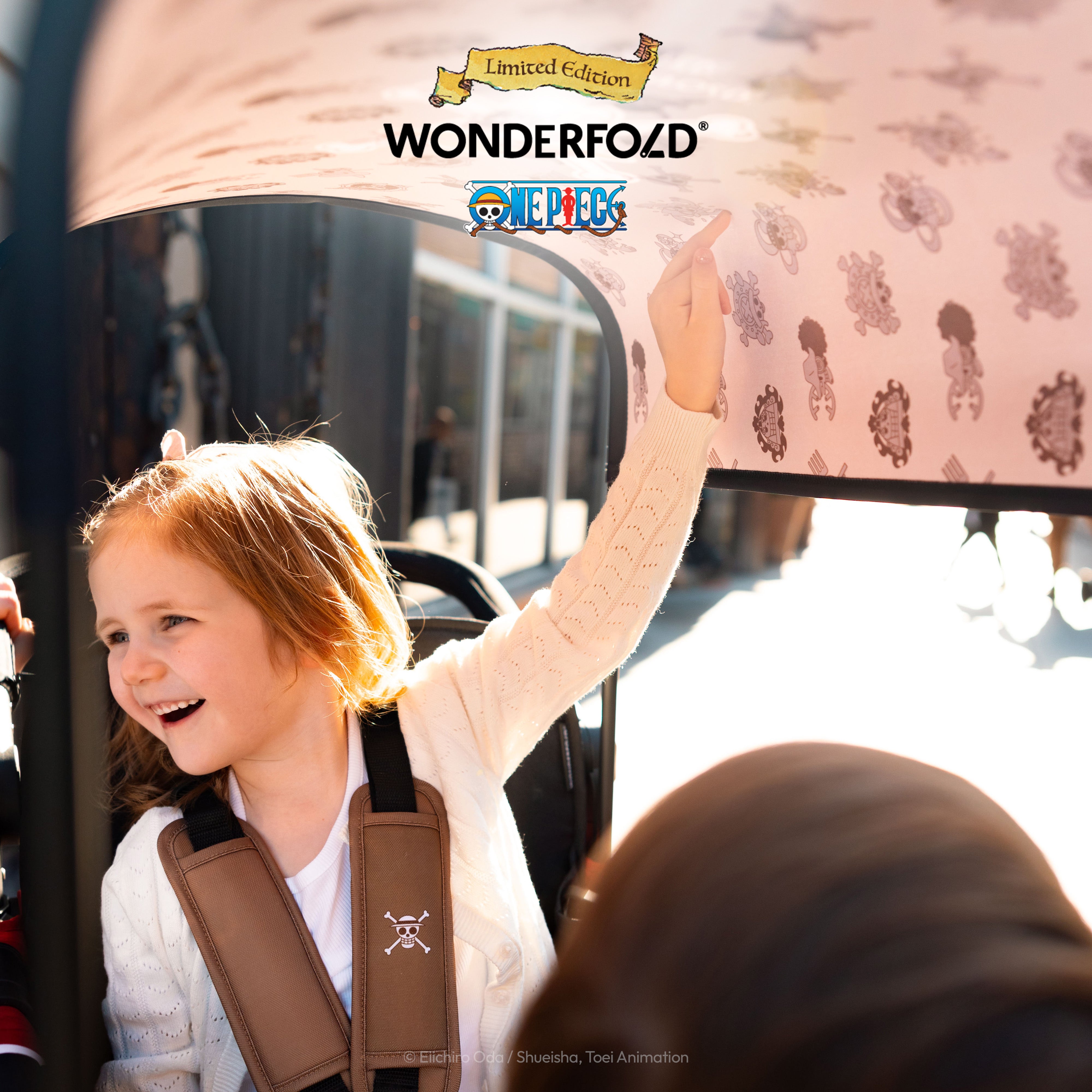 ワンピース wander WonderFold x One Piece Stroller Wagon Canopy – UPF 50 Sun