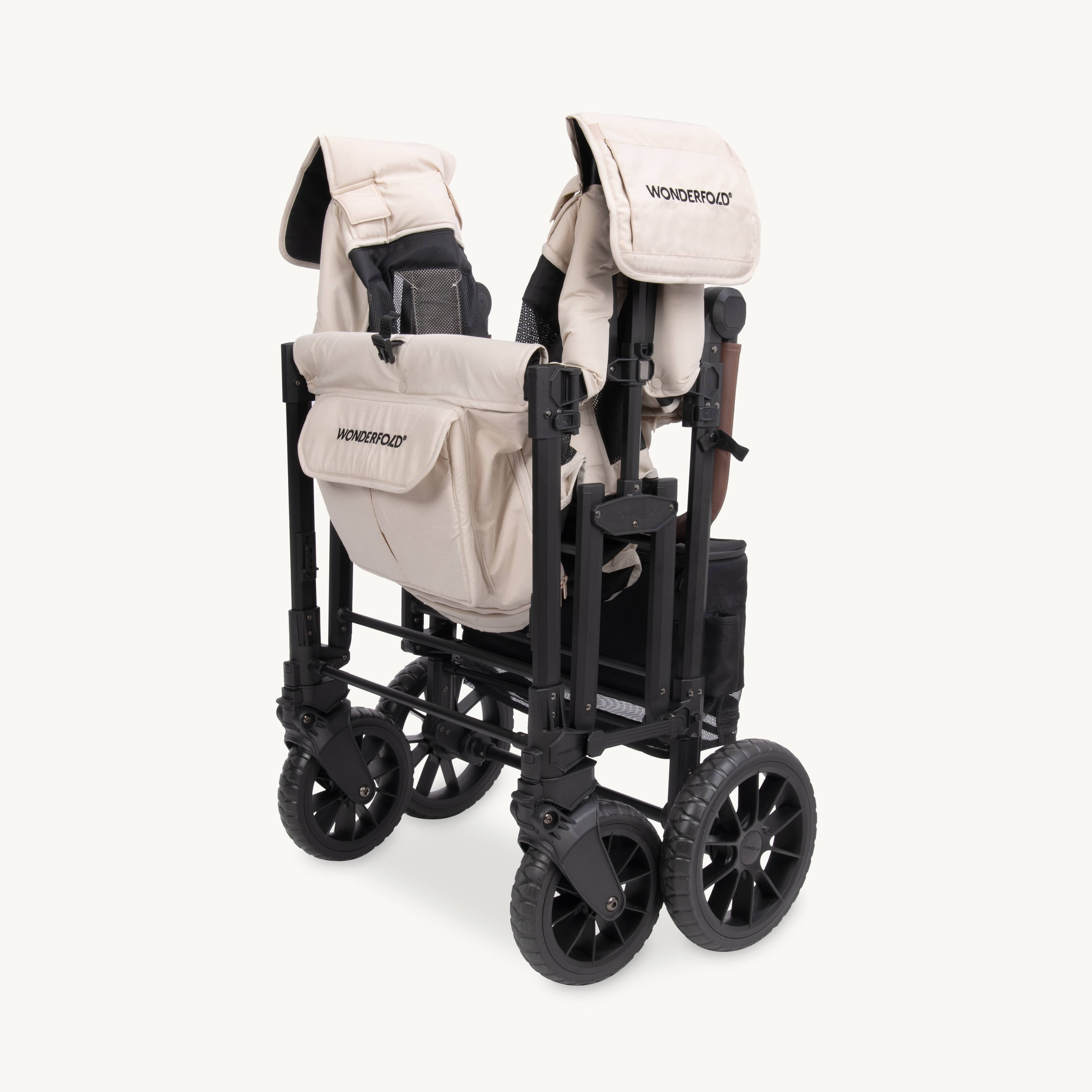 W4 Luxe Pro Stroller Wagon (4 Seater) - Sandy Beige – WONDERFOLD