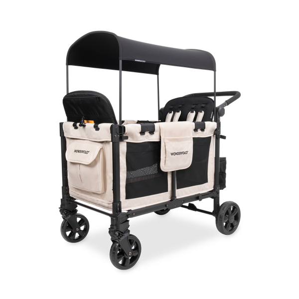 お値下げ❣️Wonderfold w4 elite W4 Elite Pro Stroller Wagon (4 Seater) - Sandy Beige – WONDERFOLD