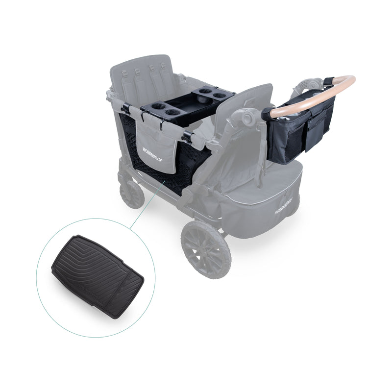 L4 Ultimate Bundle L4 Stroller Wagon Jet Black / Gray / Black