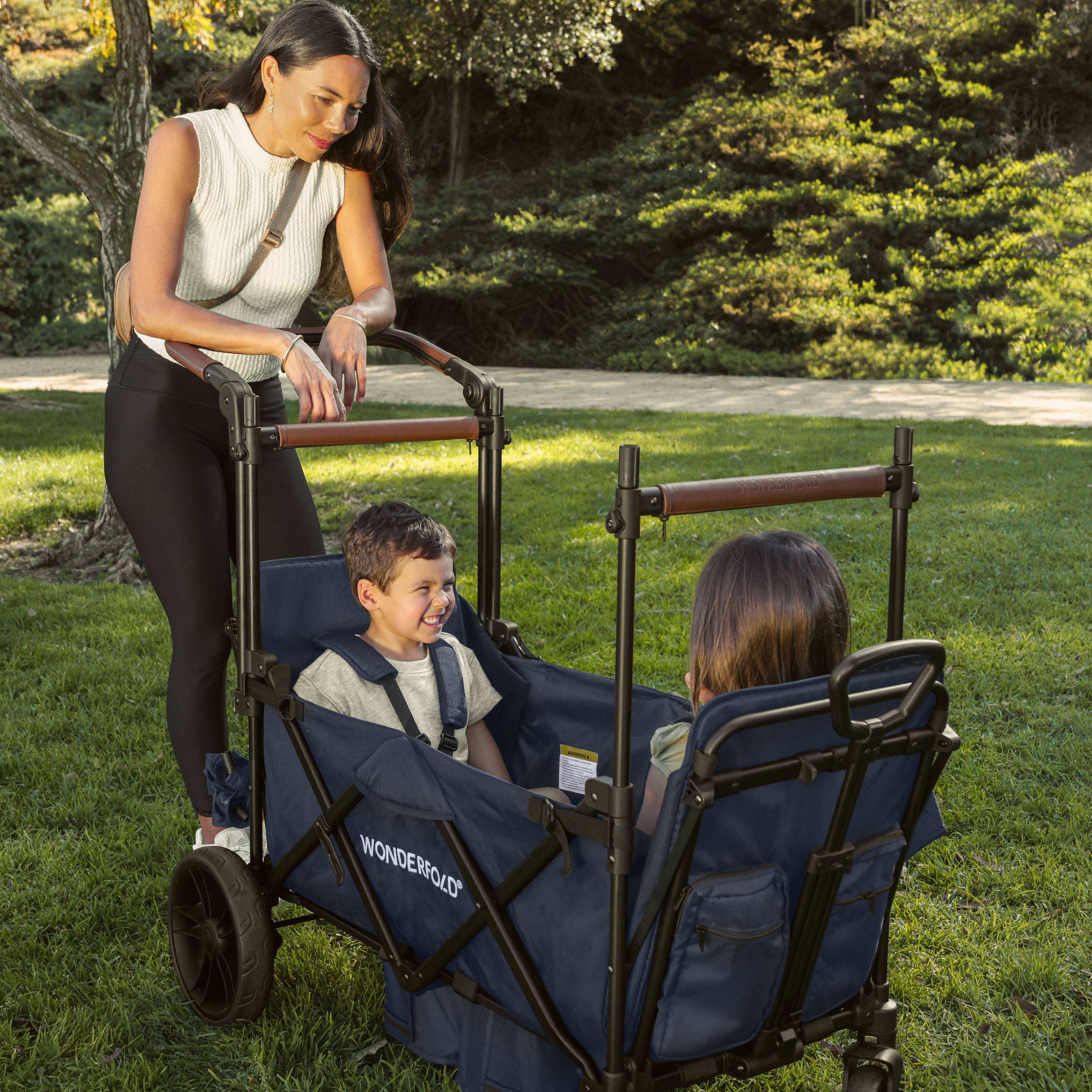 X2R Compact, Lightweight, 2 Seater WonderFold Stroller Wagon