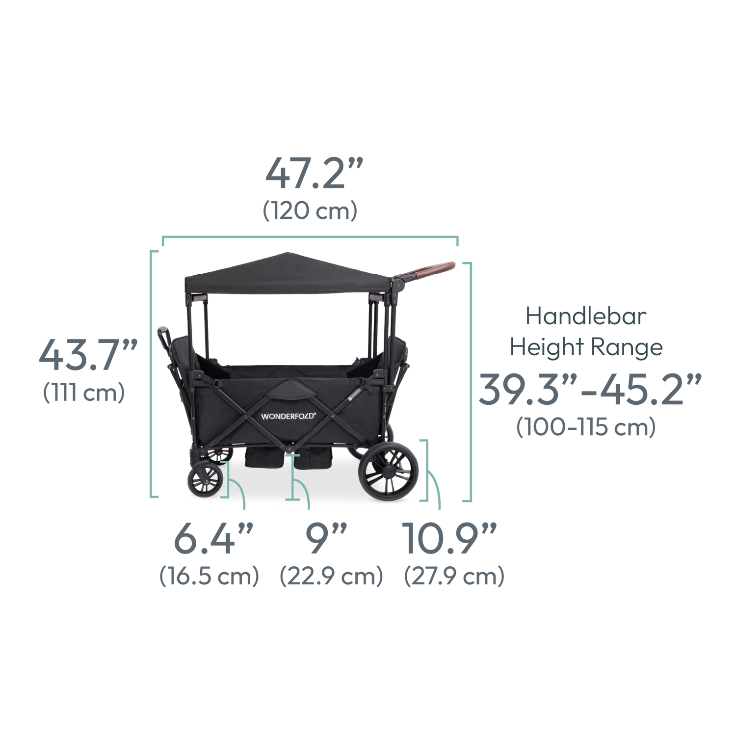 wonderfold x2 push & pull double stroller wagon X2R Compact, Lightweight, 2 Seater WonderFold Stroller Wagon – WONDERFOLD