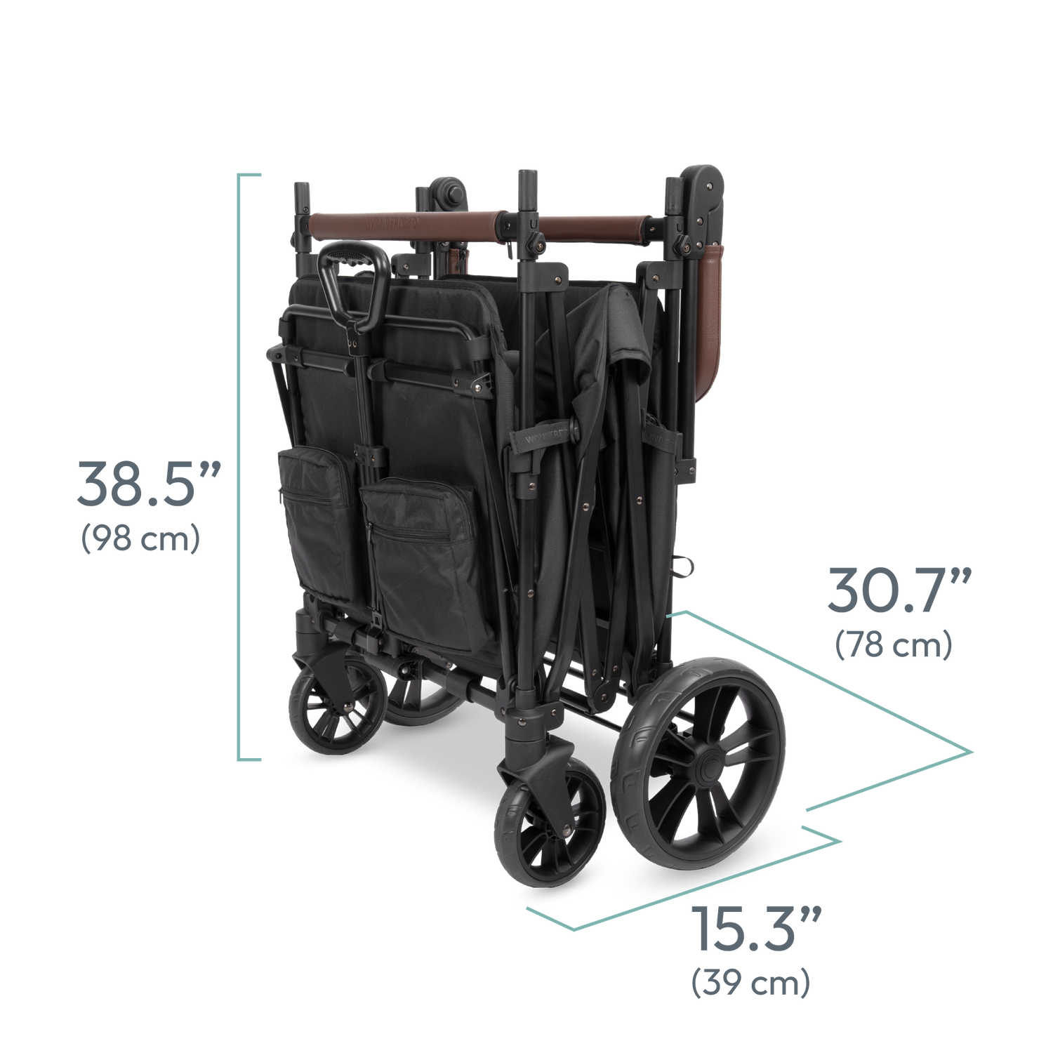 x4 push + pull stroller wagon X4R Compact, Lightweight, 4 Seater WonderFold Stroller Wagon – WONDERFOLD