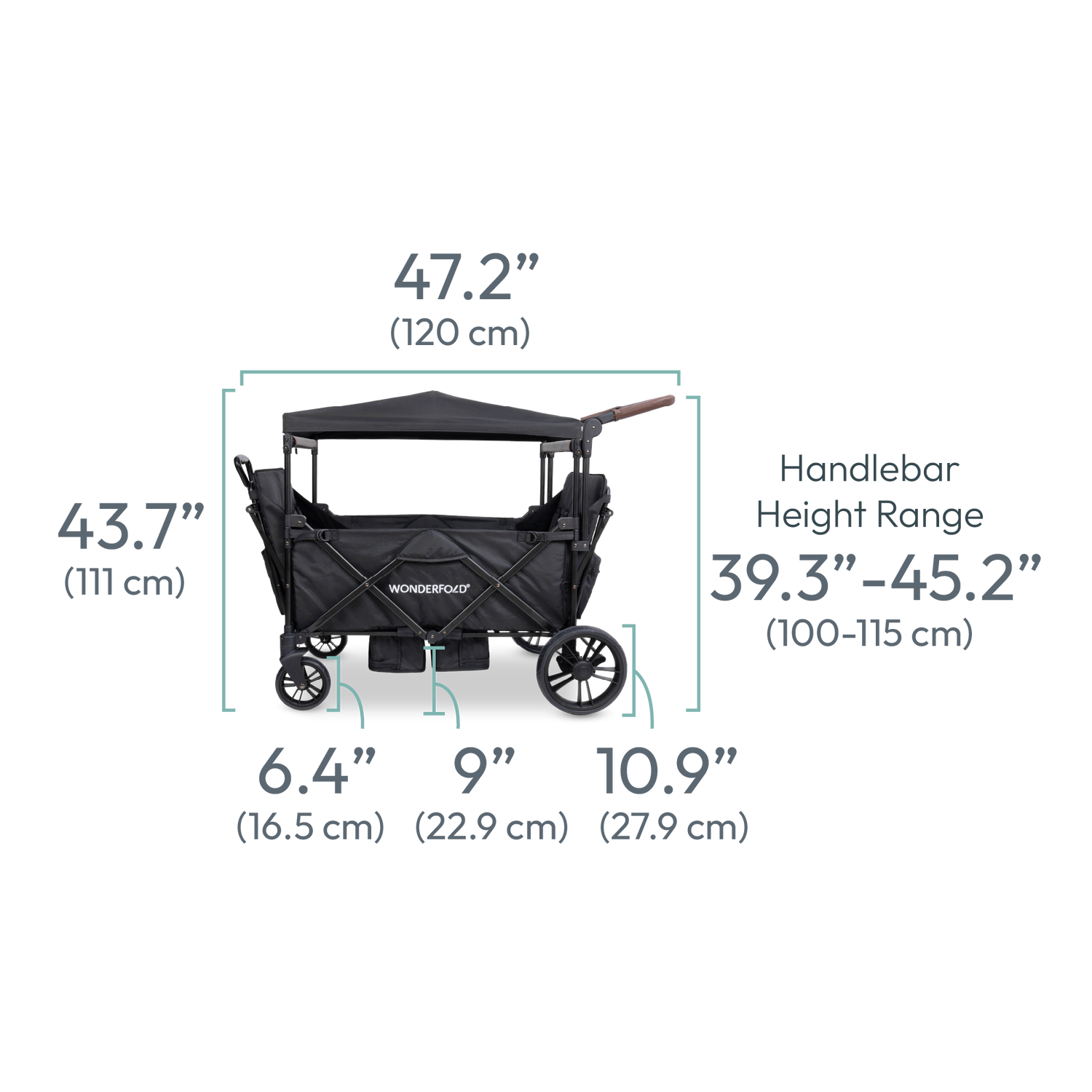 wonderfold wagon x4 push and pull quad stroller wagon X4R Compact, Lightweight, 4 Seater WonderFold Stroller Wagon – WONDERFOLD