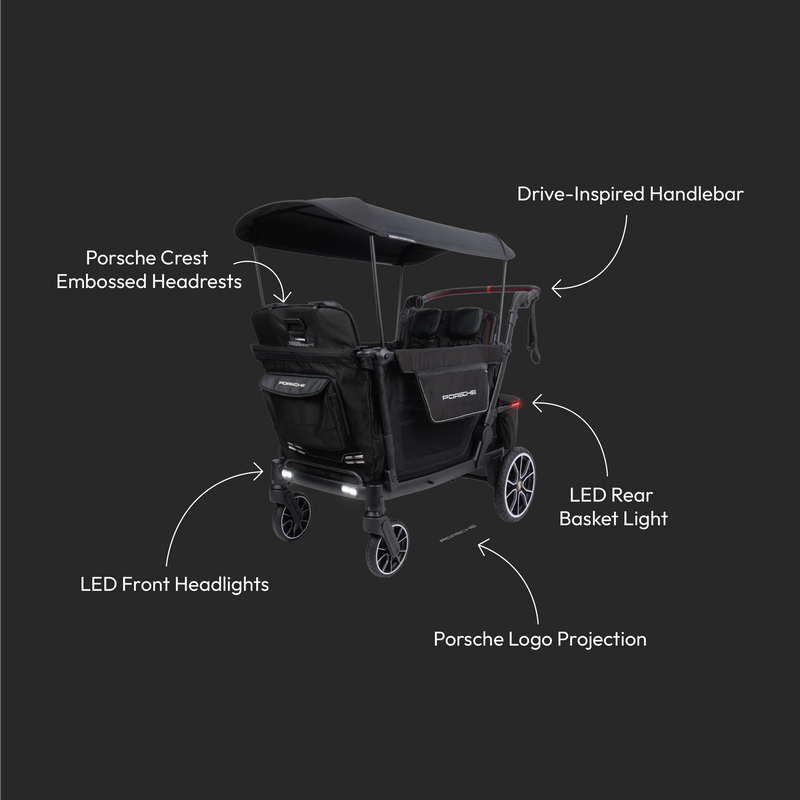 porsche baby stroller WonderFold x Porsche L4 Series Luxury Stroller Wagon – WONDERFOLD