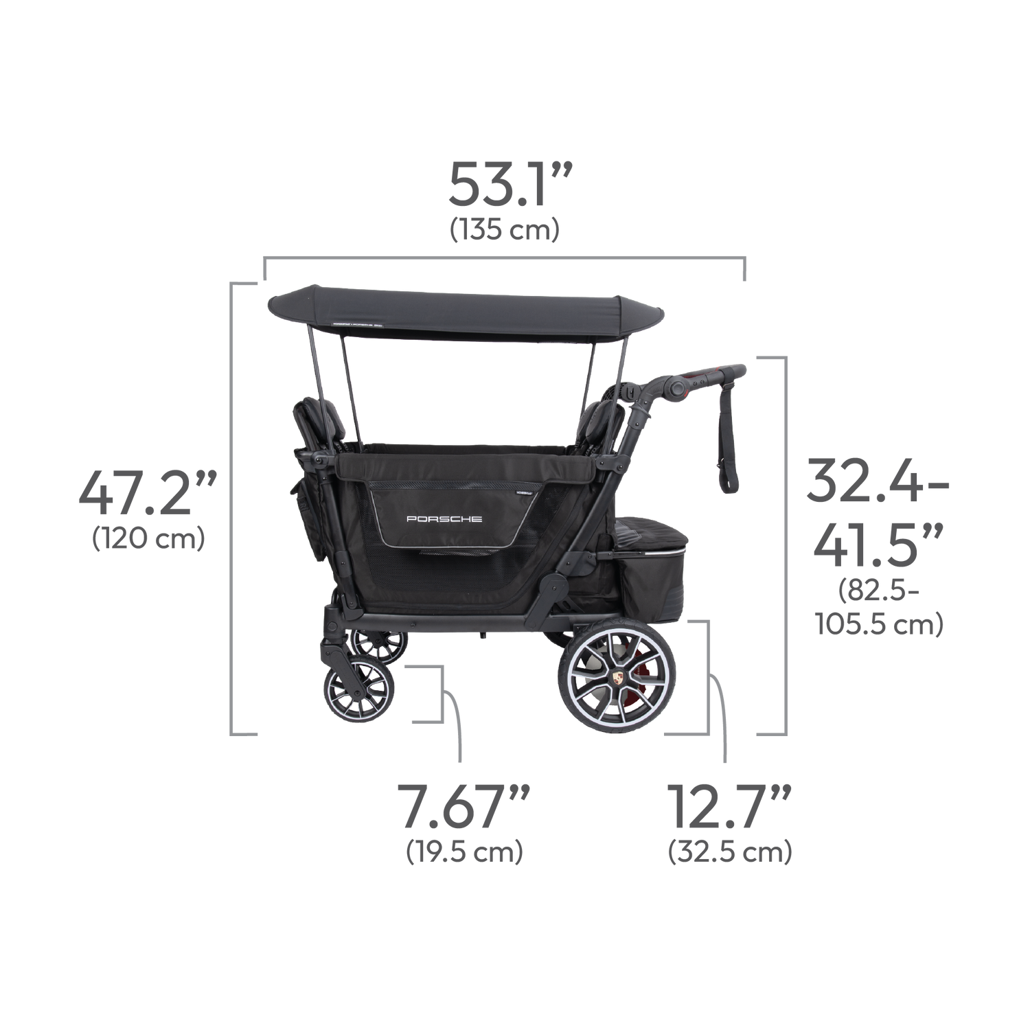 porsche baby stroller WonderFold x Porsche L4 Series Luxury Stroller Wagon – WONDERFOLD