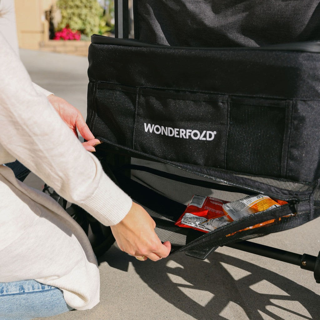 Rear basket stroller wagon wonderfold extra storage space