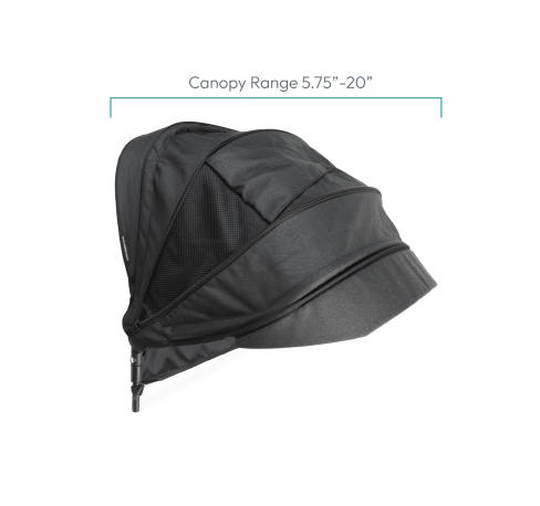 retractable stroller wagon canopy side dimensions