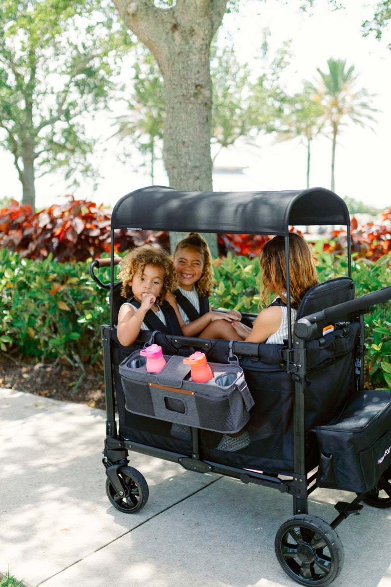 double stroller parent console Parent Console with Cup Holders Accessory for Stroller Wagons – WONDERFOLD
