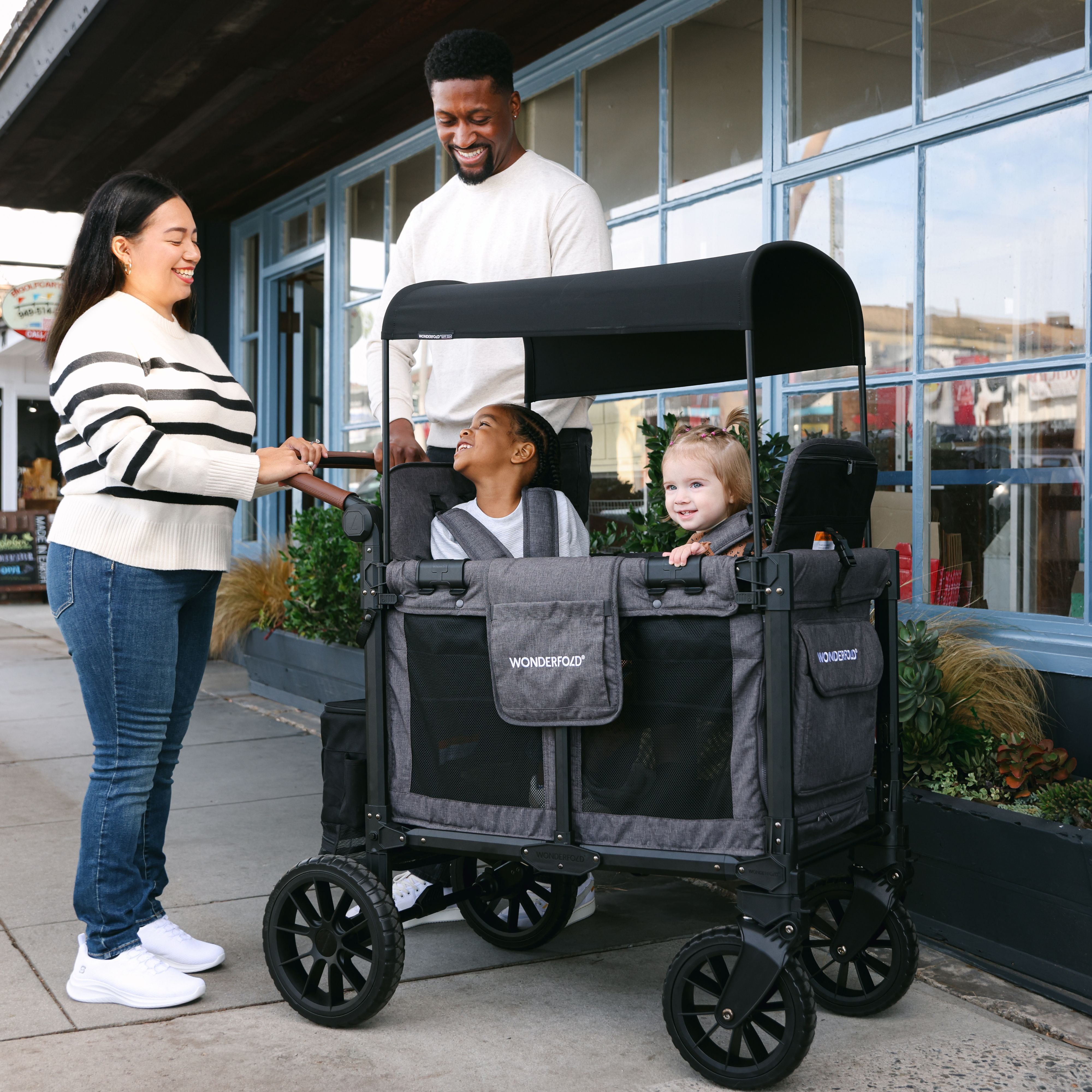 W2 Luxe Pro Stroller Wagon (2 Seater) – WONDERFOLD