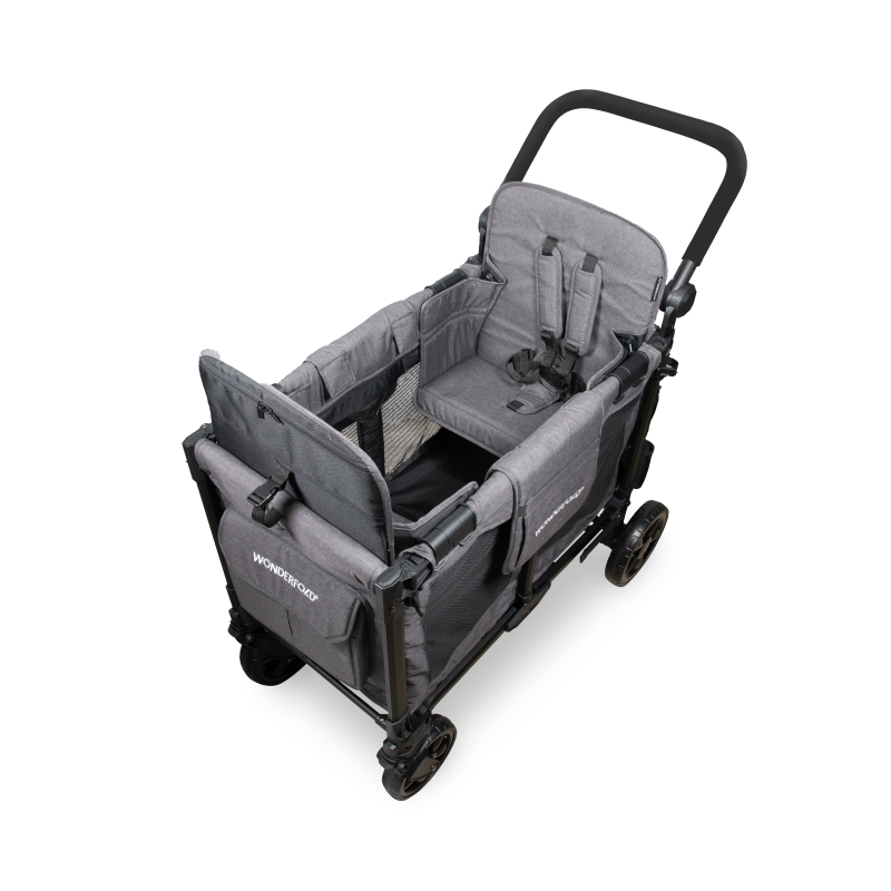 wonderfold vs evenflo wagon W2 Elite Pro Stroller Wagon Charcoal Gray