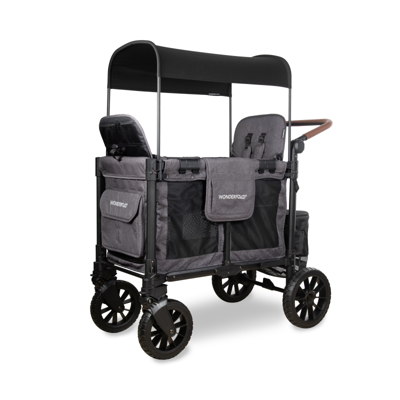 all terrain double stroller wagon W2 Luxe All-Terrain Kids 2 Seater WonderFold Stroller Wagon – WONDERFOLD
