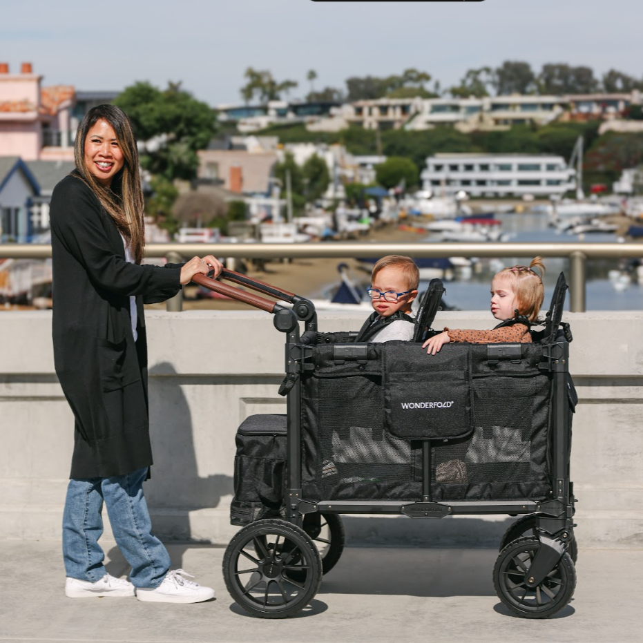 Double Stroller Wagon W2 Luxe Pro Bus Style