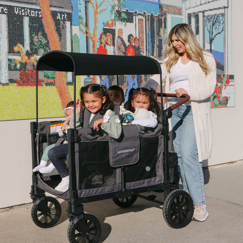 4 passenger wagon stroller W4 Luxe Pro Stroller Wagon (4 Seater)