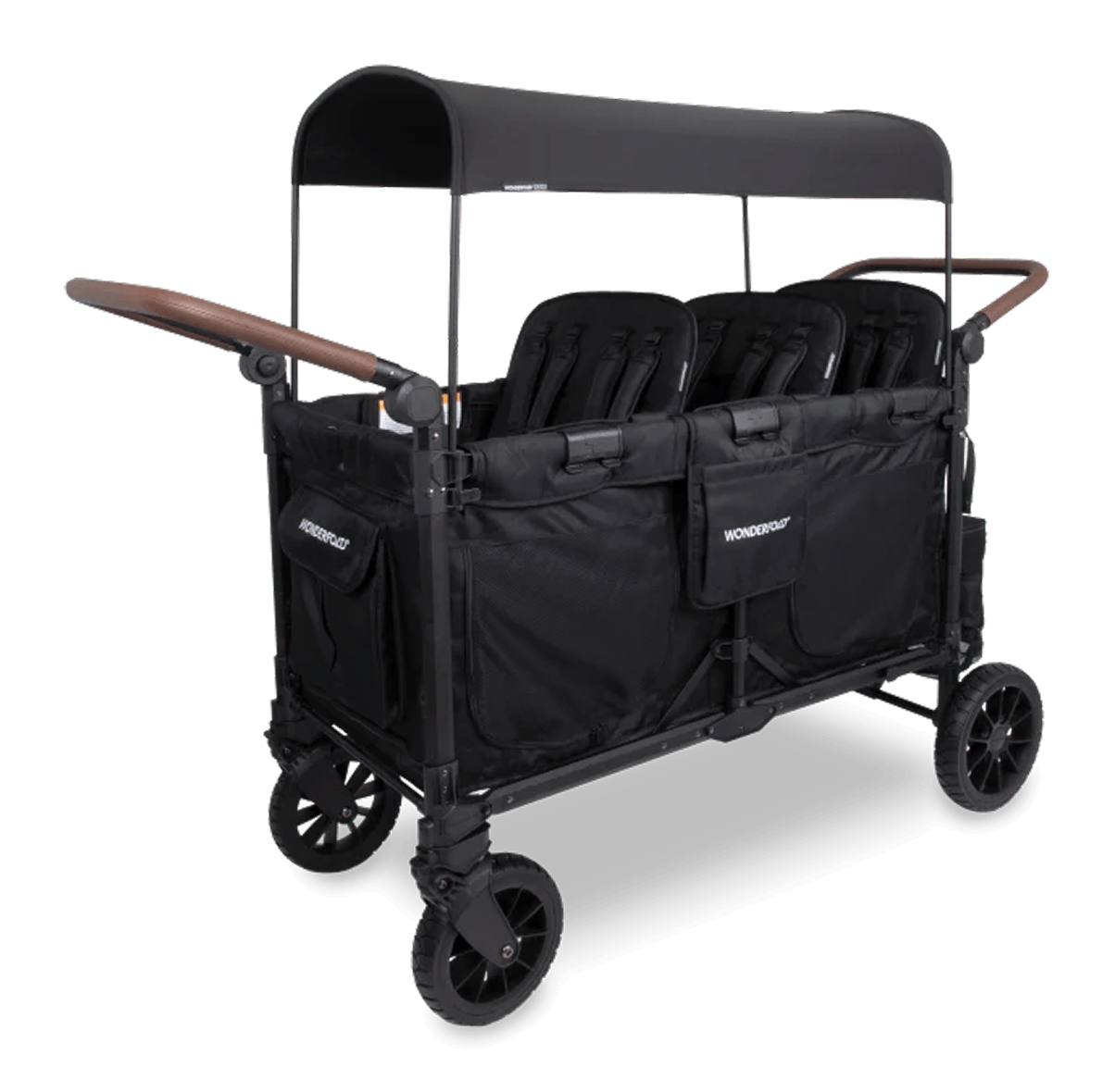 WonderFold stroller wagon with canopy and storage